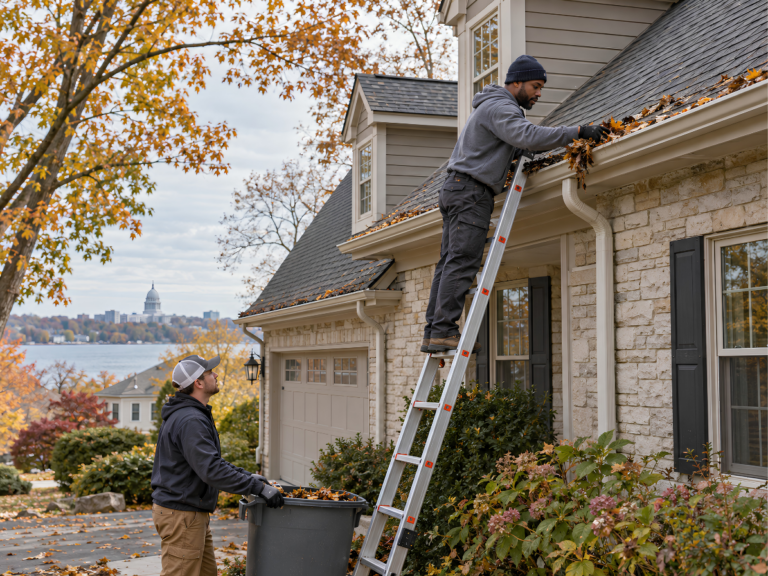 gutter-cleaning-cost-Madison-WI-image